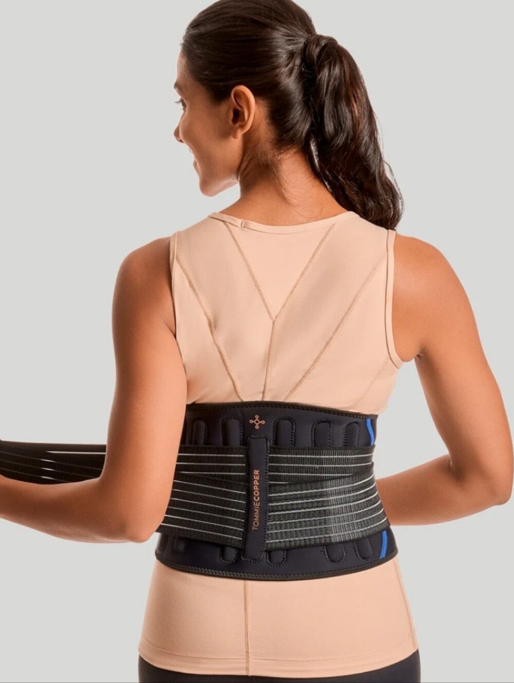 Retail $90 New Tommy Copper Adjustable Support Back Brace